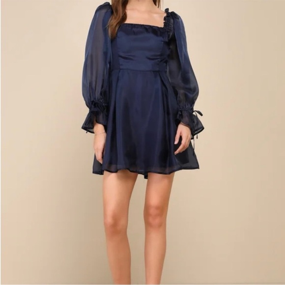 Navy Blue Dress - Picture 4 of 5